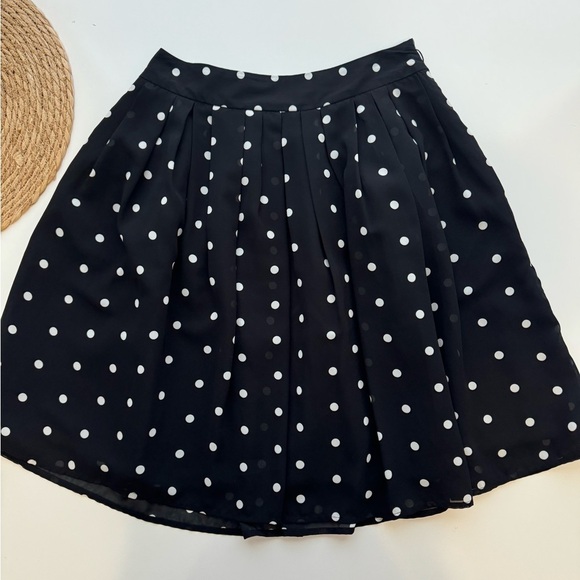 Worthington Dresses & Skirts - Worthington Black & Cream Polkadot Pleated Skirt Size‎ 4P